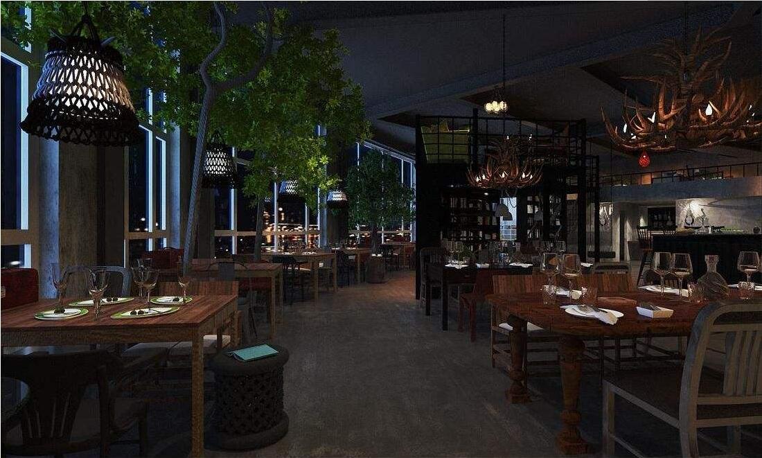 卓正西餐廳裝修設(shè)計(jì)讓你有懷舊餐廳有家的感覺